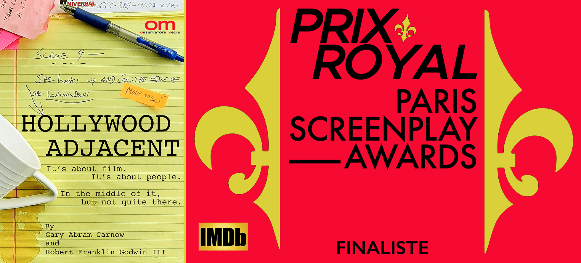PrixRoyal-Paris Screenplay Awards Finalist